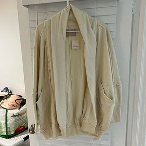 NWT free people cardigan, nilla cream, size SMALL Monday-Friday cardi